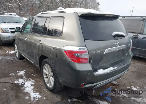 2008 Toyota Highlander Hybrid Limited из США, поврежденный, VIN JTEEW44A782019980